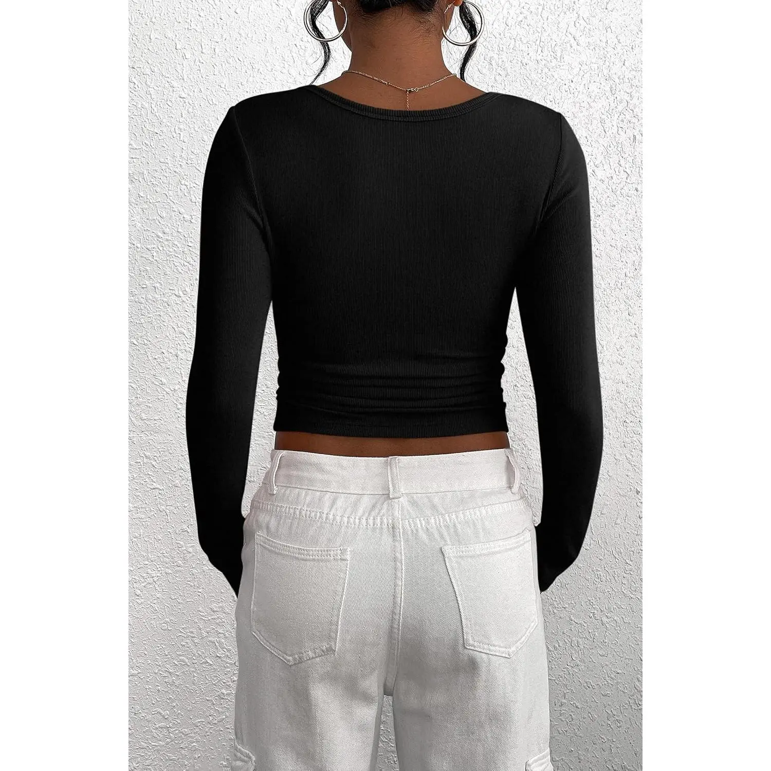 Women's 2026 Fall Long Sleeve Henley Button Ribbed Knit Slim Fit Basic T-Shirt Blouse - Casual Comfortable Everyday Wear Perfect for Daily Outfits Fashion Style Lightweight Soft Fabric Essential Clothing Women's 2026 Fall Long Sleeve Henley Button Ribbed Knit Slim Fit Basic T-Shirt Blouse - Casual Comfortable Everyday Wear Perfect for Daily Outfits Fashion Style Lightweight Soft Fabric Essential Clothing