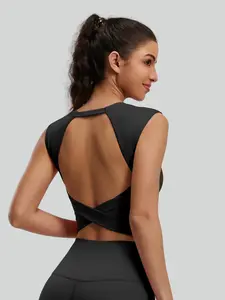 Women's Solid Color Bra, Breathable Comfortable Backless Bra, Ladies Lingerie for All Seasons, Womenswear