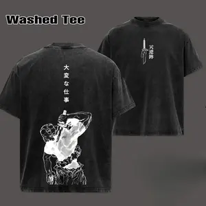 Vintage Fushiguro Toji Tee - Jujutsu Kaisen Anime Double Printed Washed Tee - Unisex T-shirt - Unisex Hoodie Oversize Anime Manga Acid Washed Lightweight Cotton T-Shirt, Gift For Fans, Anime Lover, Graphic Tee 67