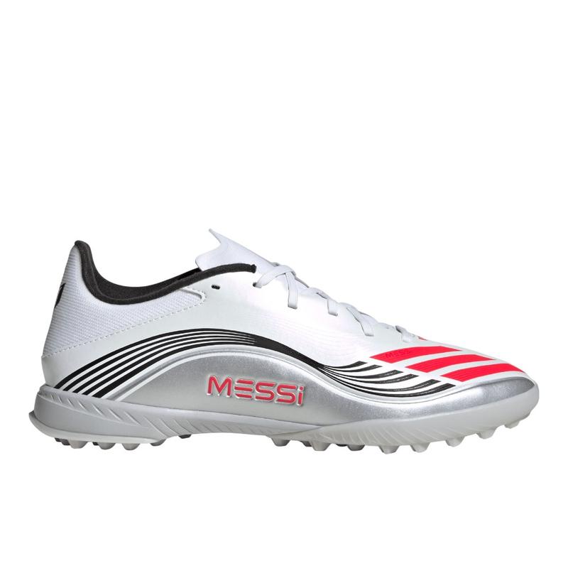 adidas Mens F50 Messi League Turf Football Sneakers Shoes - White