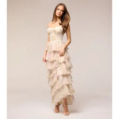 blanca boat neck mermaid formal dress Windsor DBdealSite