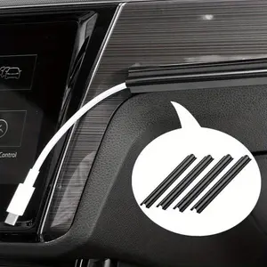 4pcs Universal Hidden Wire Covers for Your Car - Data Cable Line Sleeve Protector & Car Charger Harness