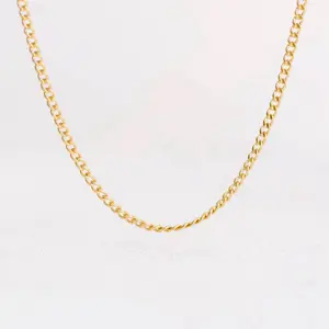 18" 1.75mm 14K Gold Filled Curb Chain Necklace - Elegant and Timeless Design