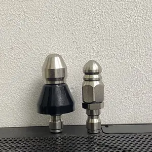 2 pcs  Jetter Nozzle,Drain Jetter Hose Nozzle with 1Front Jet & 6 Rear Jets,Drain Clog Remover shower head pool fountain,Car washing machine, cleaning machine, high-pressure nozzles, pipe unblocking, wastewater removal,water rat