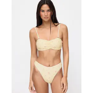 Cider Floral Sweetheart Reversible Cheeky Mid Rise Bikini Set