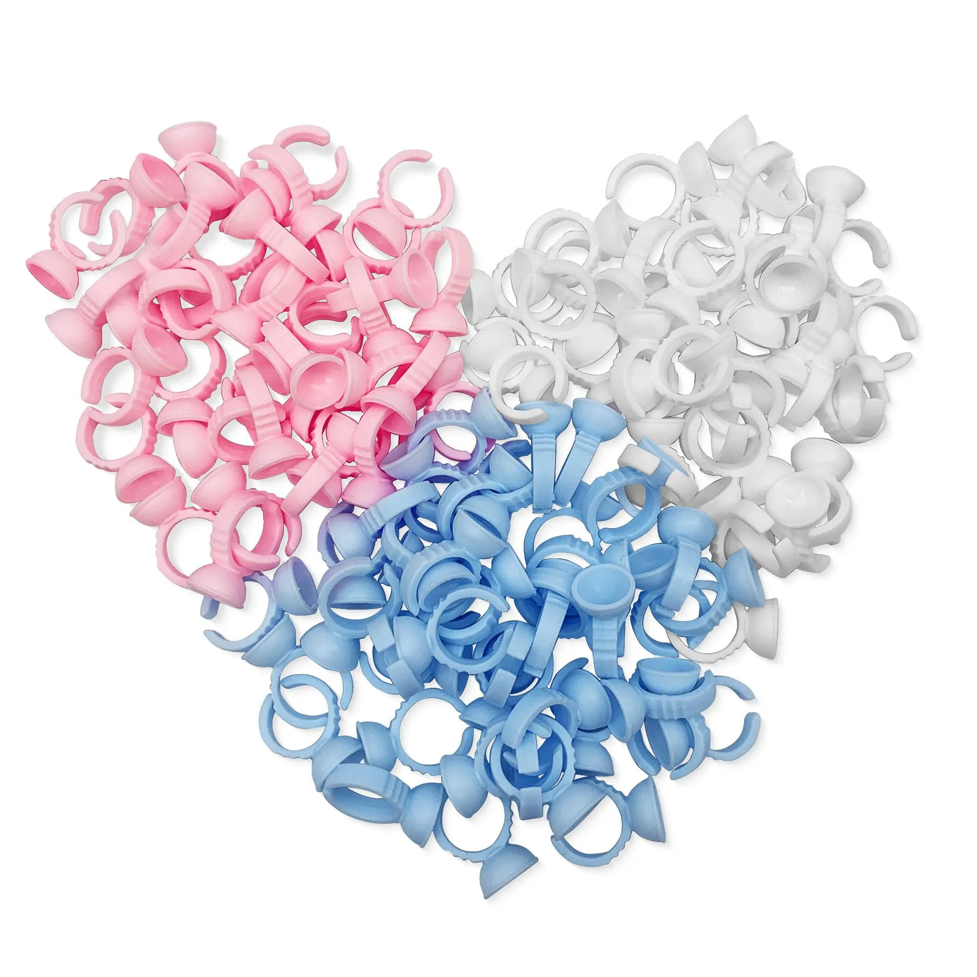 Disposable Eyelash Glue Fan Cup Rings Holder Pink Container Tattoo Pigment Eyelash Extension Tools Lash Supplies Drop Shipping 2026 New