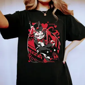 Husk Hazbin Hotel Characters Shirt, Hazbin Hotel Merch Sweatshirt, Gift For Fan, Helluva Boss Hoodie, Unisex Sweater Pullover Tee