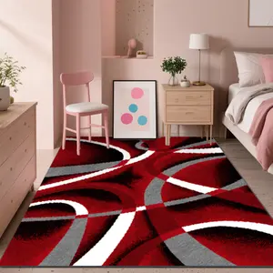 Velvet soft and comfortable patterned printed carpet, Modern Geometric Rug, suitable for multiple scenarios, available in various sizes, soft and non-shedding