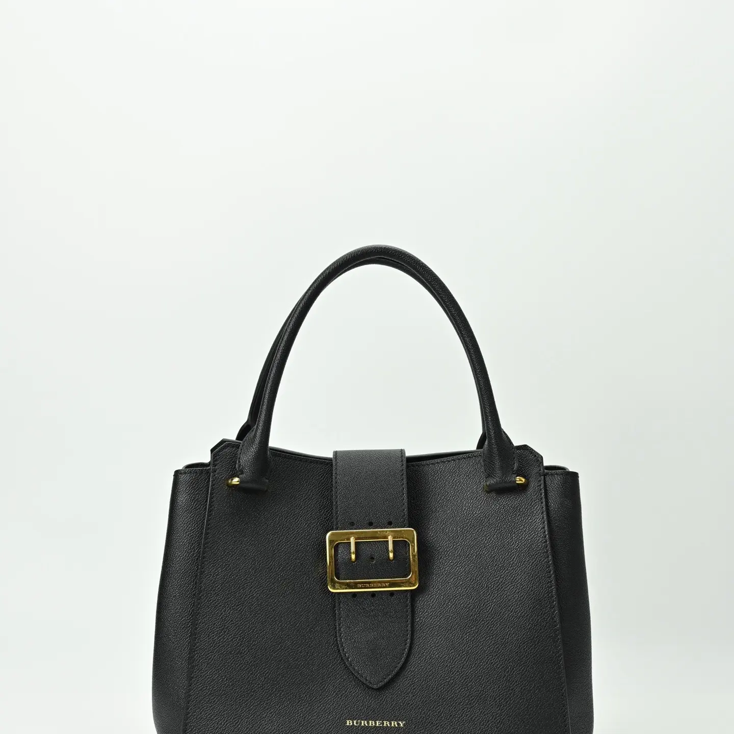 Pre-owned BURBERRY Black tote bag with top handles and shoulder strap 24276110
