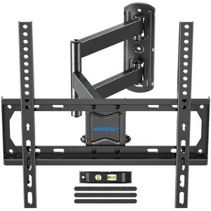 MOUNTUP 26"-55" Single Stud TV Wall Mount, Swivel Tilt Full Motion TV Bracket, Universal Articulating Wall Mount, Max VESA 400x400mm, Holds up to 60lbs MU0011