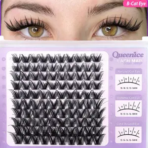 Lash Extension Wide Cluster DIY Eyelash Extension 3D Individual Lashes Natural Look Cluster Lashes Easy Apply Volume Lash Extensions