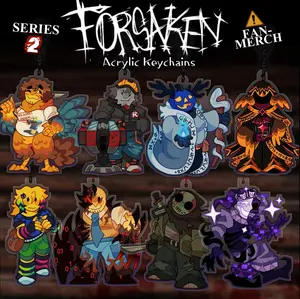 FORSAKEN SERIES 2 - Keychains: Shedletsky, Builderman, Dusekkar, Taph, Noob, John Doe, Slasher, Noli, forsaken keychain, forsaken roblox charm, roblox keychain for bag, key, gift for roblox fan