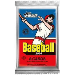 2026 Topps Heritage Baseball Hobby Pack (8 Cards)