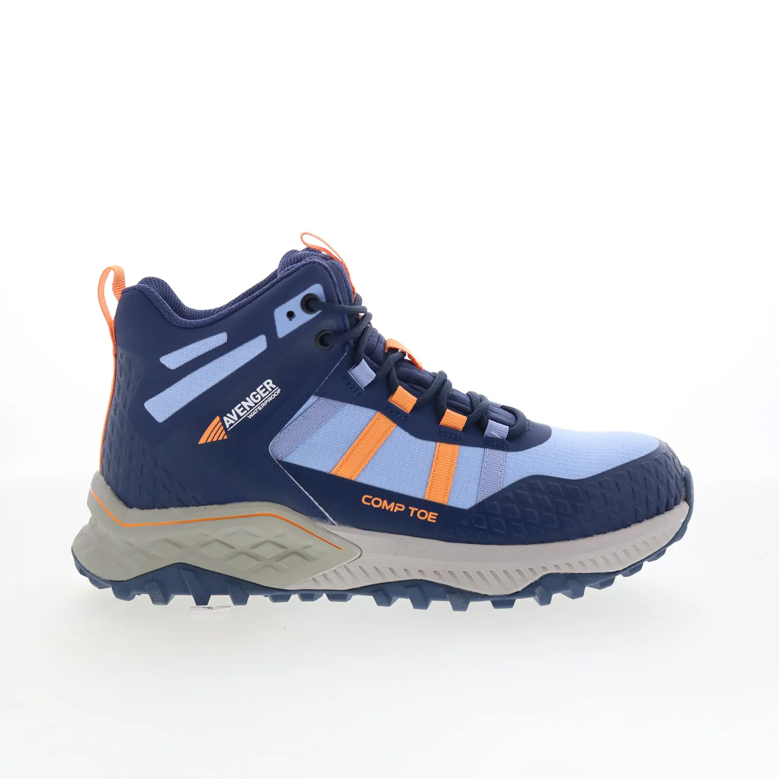 Avenger Aero Trail Mid Compopsite Toe EH WP Womens Blue Wide Work Boots
