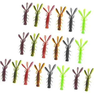10-Pack Suspending Soft Craw Baits, 3 Inch Realistic Crayfish Lures for Bass Fishing, Slow-Sinking Weedless Design Compatible with Ned Rig and Drop Shot.