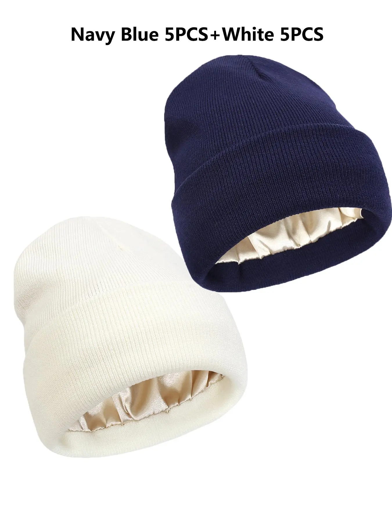 Navy Blue*5 pcs+White*5 pcs