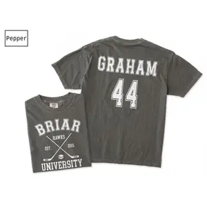 [FREE SHIP] Comfort Colors Briar U  Graham 44 Hockey 2 Side Shirt, Campus Hockey T-Shirt, Gift For Woman and Man Unisex T-Shirt