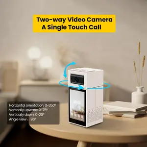 Qsee Ares SE 5MP 2-Way Video WiFi Camera comes Equipped with a Smart Touchscreen, Call Button, Call Device, Indoor Security, Elder/ Baby/ Pet Nanny Care.