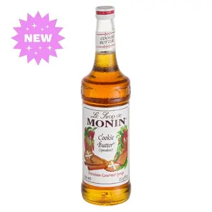 Monin Cookie Butter Flavoring Syrup 750 mL Baking Coffee Pastry Bake Sweet
