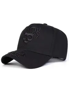 Unisex Skull Baseball Hat, Adjustable Sun Protection Casual Cap, Ideal for Spring Autumn Travel Beach Vacation, Men Women Outdoor Gear