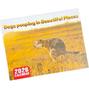2026 Dog Poop Calendar, Tear Off Calendar, Fun Pet Calendar, Desk Gift, Secret Santa Gift