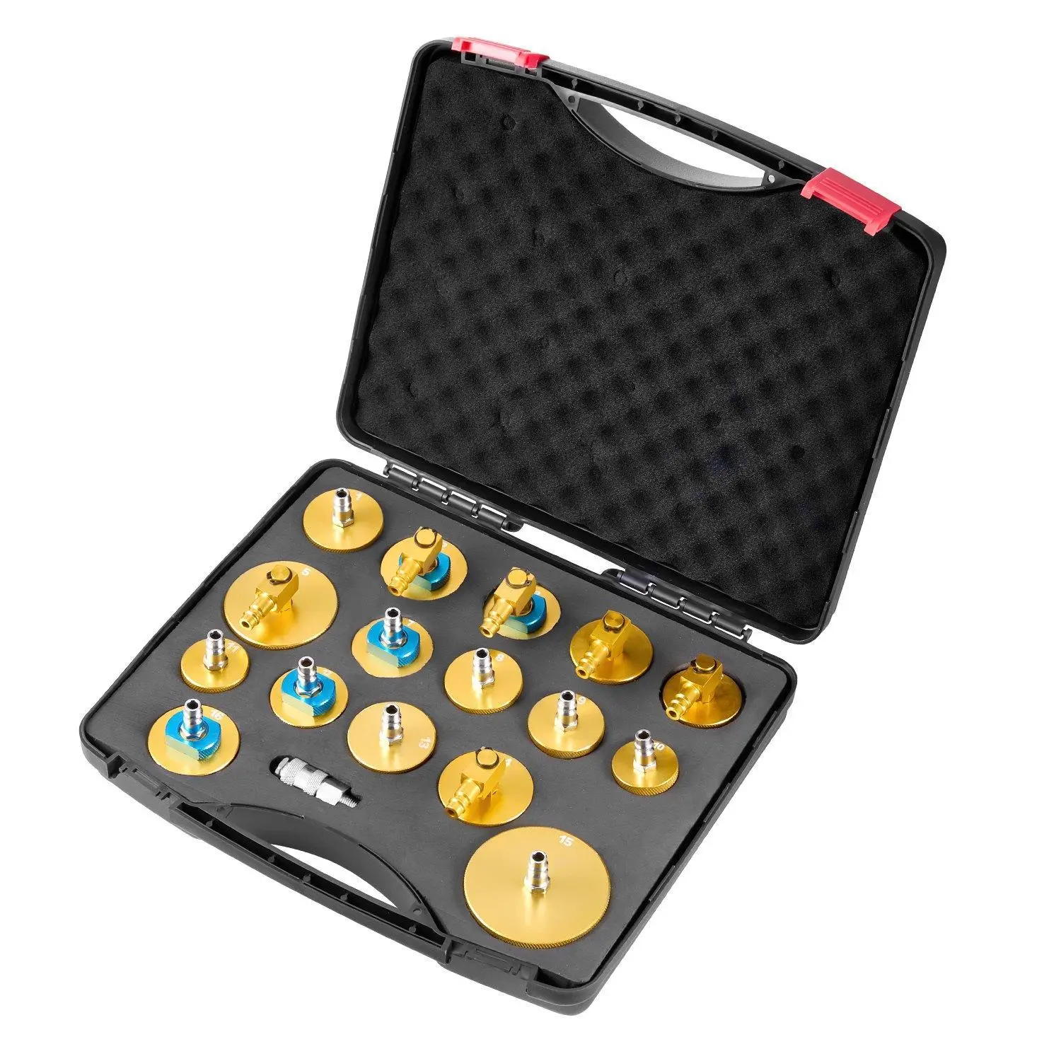 【summerfinds】17-Piece Brake Master Bleeder Kit - Automotive Maintenance & Repair Tools, Car Repair Tools, Universal Brake Bleeder Adapter Set for Most Vehicles (Father's Day Gift), Automotive Repair Tools