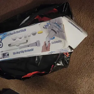 Product Review of Electric Spin Scrubber for Summer Gift, Handheld Shower Scrubber, Spinning Scrub Brush with Comfortable Adjustable Handle, Bathroom Scrubber, 360° Cordless Household Cleaning Brush for Windows, Electric Spin Scrubbers, Cleaner, Portable, Durable from P**3