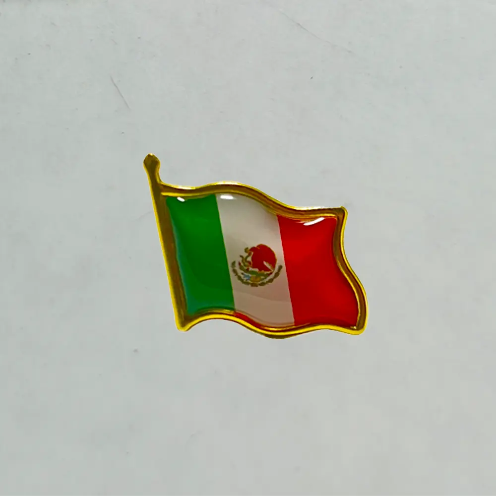 Mexican flag pin - Great gift for hat lovers