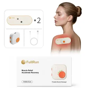 Pocket-Sized EMS Massager Patch - Cordless USB Rechargeable Electric Muscle Massager Pad with Adjustable Modes, Wearable for Shoulder, for On-The-Go Tension Relief & Full Body Care