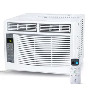 6000 BTU Window Air Conditioner - WiFi Enabled, Smart AC Unit with Remote & App Control, Timer Function, Easy Install Kit for Rooms Up to 350 Sq Ft, 115V/60Hz, White