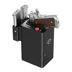 Biometric Security Vault - Rapid Access Fingerprint Safety Box for Bedside & Vehicle, Smart Lock for Personal Valuables, Fast Entry for Car Console, Impact-Resistant Mountable Case