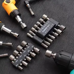 14pcs Ultimate Screwdriver Set - Heavy-Duty Hexagonal Handle, Pneumatic Bits, Magnetic Nut Driver, Drill Bit Set, and Hex Socket Wrenches for Versatile Fastening and Loosening Tasks