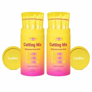 2 Piece LeeFar Cutting Drink Mix  FS–| Strawberry Açaí Flavor – 30 Servings