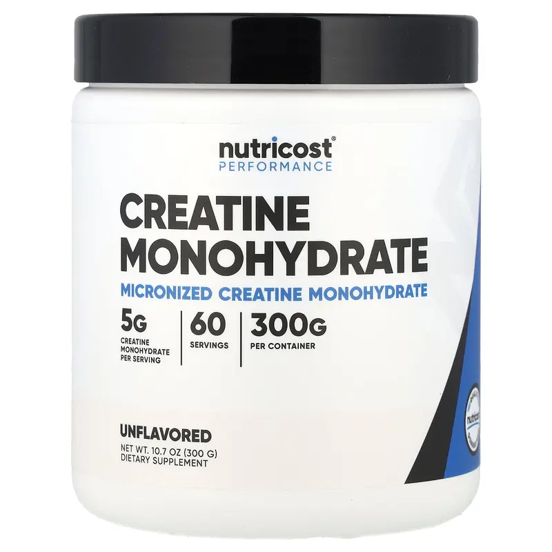 Nutricost Performance, Creatine Monohydrate, Unflavored, 10.7 oz (300 g)