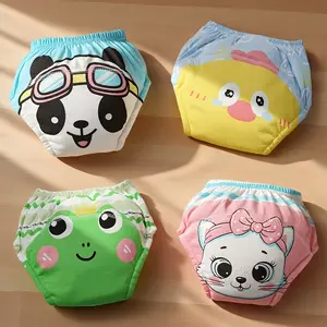 4pcs Nighttime Training Pants, Super Absorbent Leak-Proof, Soft Breathable, High Elastic Waist, Washable, Fast Drying Diaper Pads