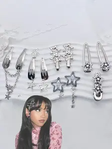 Cute Star Design Hair Clip, Super Adorable Clips for Women and Girls, Fashion Accessories, Y2K Style, Perfect for Parties, Daily Wear, Birthday Gifts