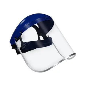 Blue Eagle Full Face Impact Resistant Safety Faceshield (B1BL+FC48)| Clear| Extrusion-Grade Polycarbonate Visor| 1 Set + Replacement Visor