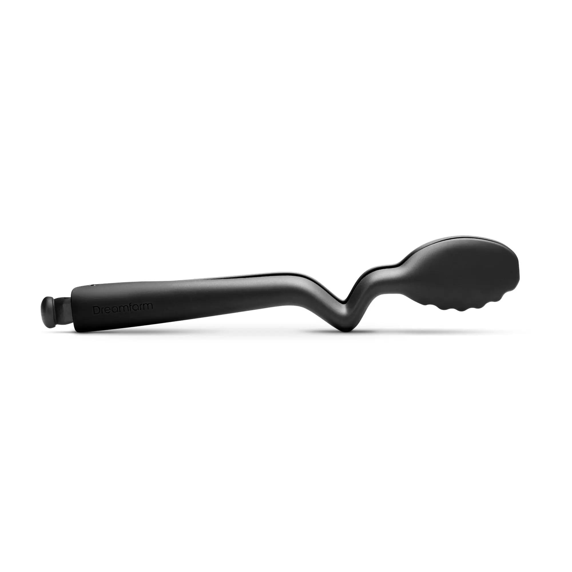 Dreamfarm Clongs Lite Nylon Kitchen Cooking Tongs, Click-Lock Open & Close with Extra Grippy Tips - 10.5" Black