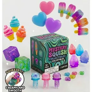 🎁   Mystery Jelly Squishy Blind Box |   Cute Glitter Squeeze Fidget Toys for Stress Relief |   Surprise Gift