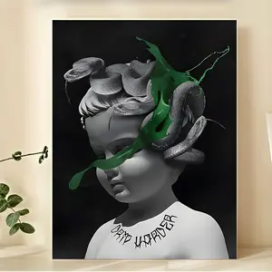 Vintage Music Album Cover Canvas Print Poster, Frameless Wall Art for Living Room, Bedroom, Office, Dining Room - Waterproof, Creative Decor, Perfect Gift, 30.48x40.64 cm, Perfect for Room Decor