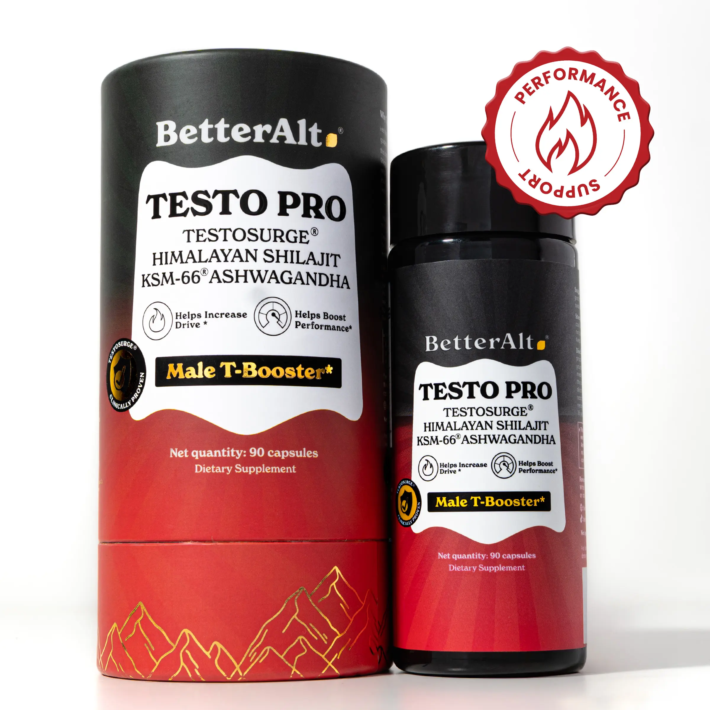BetterAlt TSurge Alpha Capsules | USA Lab-tested Patent Formula | Shilajit, KSM66 Ashwagandha, Ginseng for Daily Vitality & Strength | 90 Capsules BetterAlt TSurge Alpha Capsules | USA Lab-tested Patent Formula | Shilajit, KSM66 Ashwagandha, Ginseng for Daily Vitality & Strength | 90 Capsules