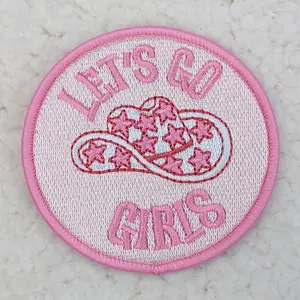 Let's Go Girls Embroidered HAT/POCKET Patch