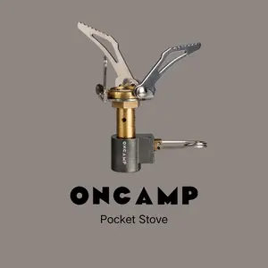 ONCAMP Ultralight Foldable Camping Pocket Stove for Picnic, Cookout, Camping, Hiking, Backpacking