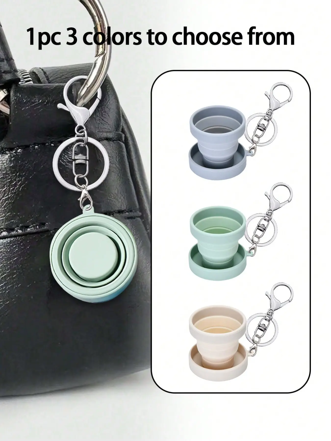Colorful Silicone Foldable Water Cup, Portable Anti-Drop Expandable Cup, Ideal for Outdoor Travel, Ad Gifts, Office Use, Durable and Compact, Silicone Cups