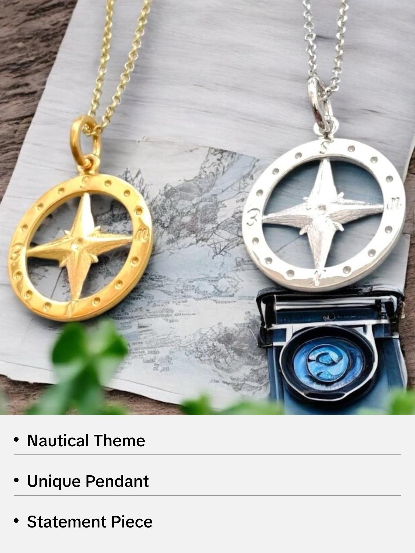 Nautical Compass Necklace - A Perfect Accessory for Any Occasion