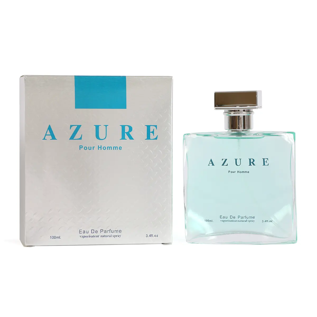 Azure Pour Homme Eau de Parfum Natural Spray Cologne for Men 100ml/3 ...