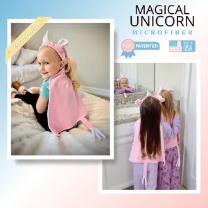 Magical Unicorn Microfiber Towel Back Magical Unicorn Microfiber Towel Back