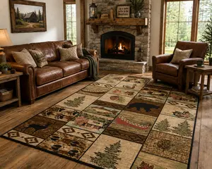 Mayberry Rug Mountain Solitude Multi Area Rug 2'3"x3'3"