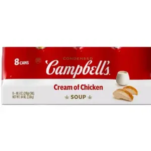 Campbell's Condensed Cream of Chicken Soup 10.5 oz., 8 pack. Recyclable Cans