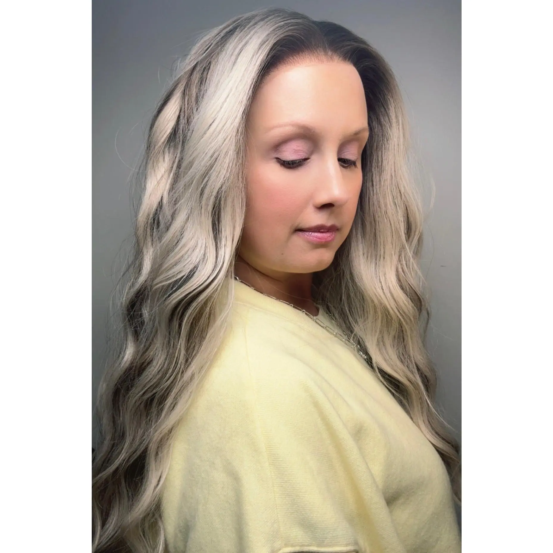 CARKIRA Melody | Cashmere Fizz | 22" Long | 13x4 Lace Front Wig Scandinavian Hairline Loose Wave Wig Layered Cut Wig